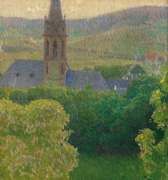 Blick auf die Heiligenstädter Pfarrkirche St Michael ca 1905