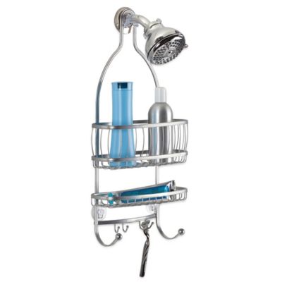 Organizador para regadera de acero iDesign™ York color plata