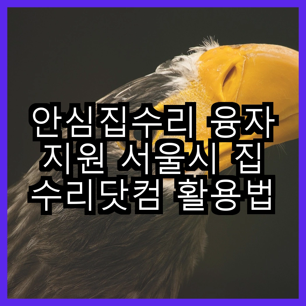 안심집수리 융자지원 서울시 집수리닷컴 활용법(공고확인, 서류다운) 썸네일