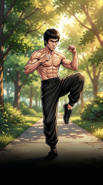 Bruce Lee Anime Martial Arts Action Wallpaper - Free mobile Wallpaper