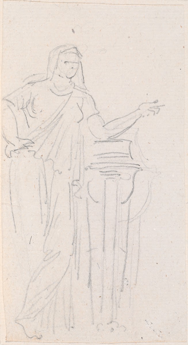 Statue of a Vestal Virgin probably c 1754 1765