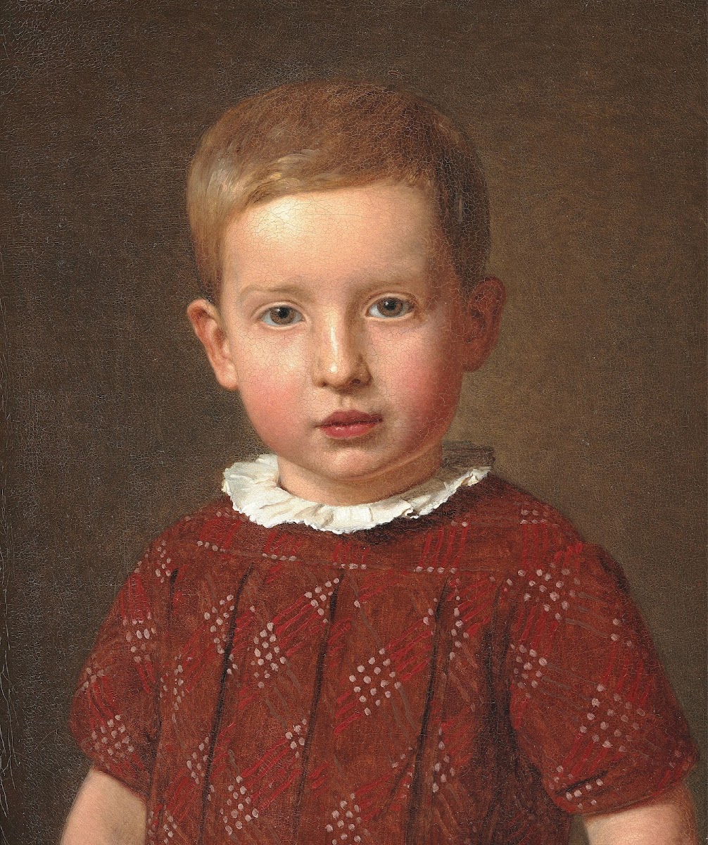 Skolebestyrer J Krohn som barn 1846