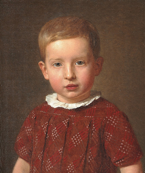 Skolebestyrer J Krohn som barn 1846