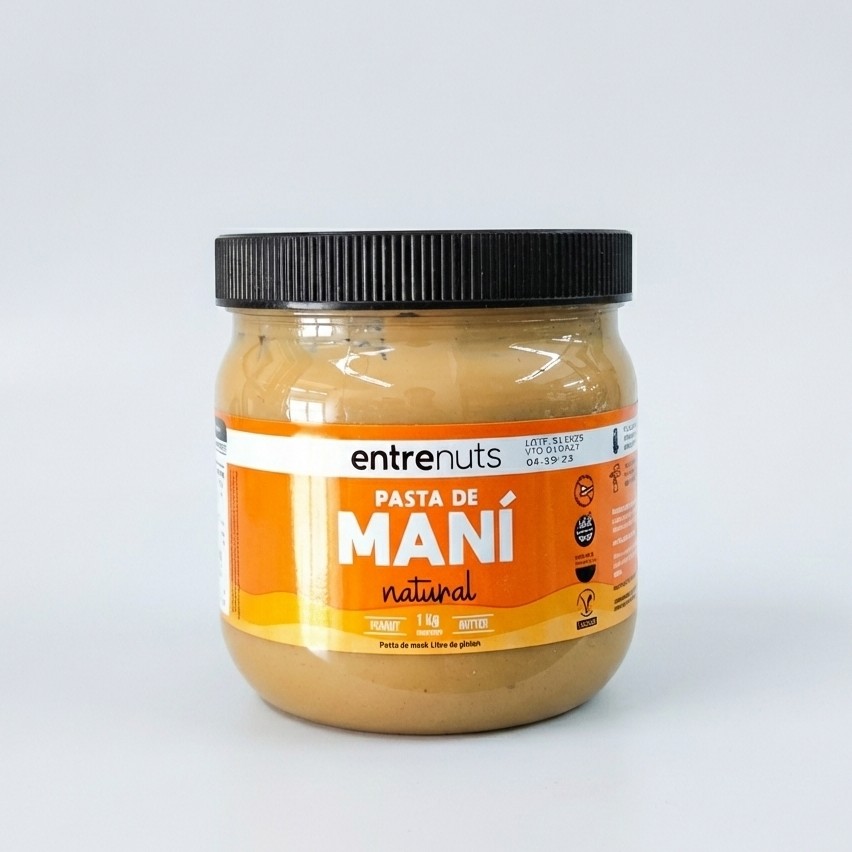Pasta de maní Entre Nuts Natural 1kg