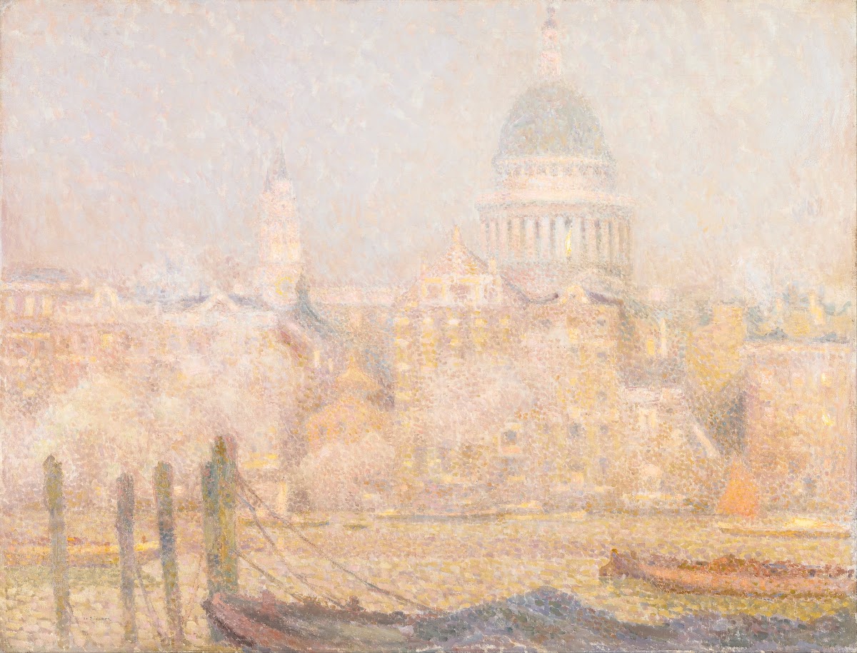 St Pauls from the River  Morning Sun in Winter