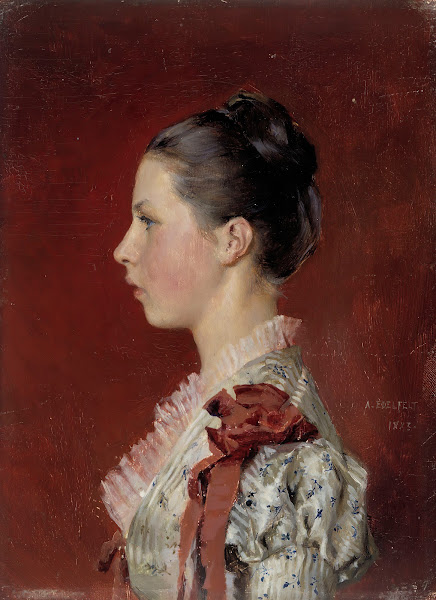 Portrait Of The Artists Sister Annie Edelfelt 1883