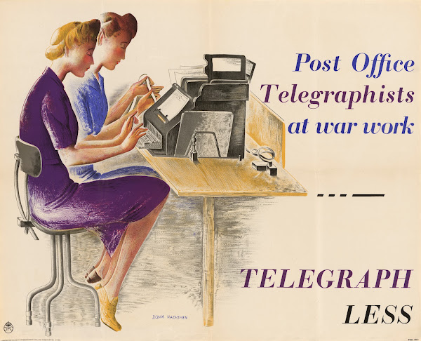 Post Office Telegraphists at War Work  Telegraph Less 2