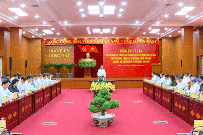 Tổng Bí thư, Chủ tịch nước Tô Lâm làm việc tại Đồng Nai - Báo Sài Gòn Giải Phóng