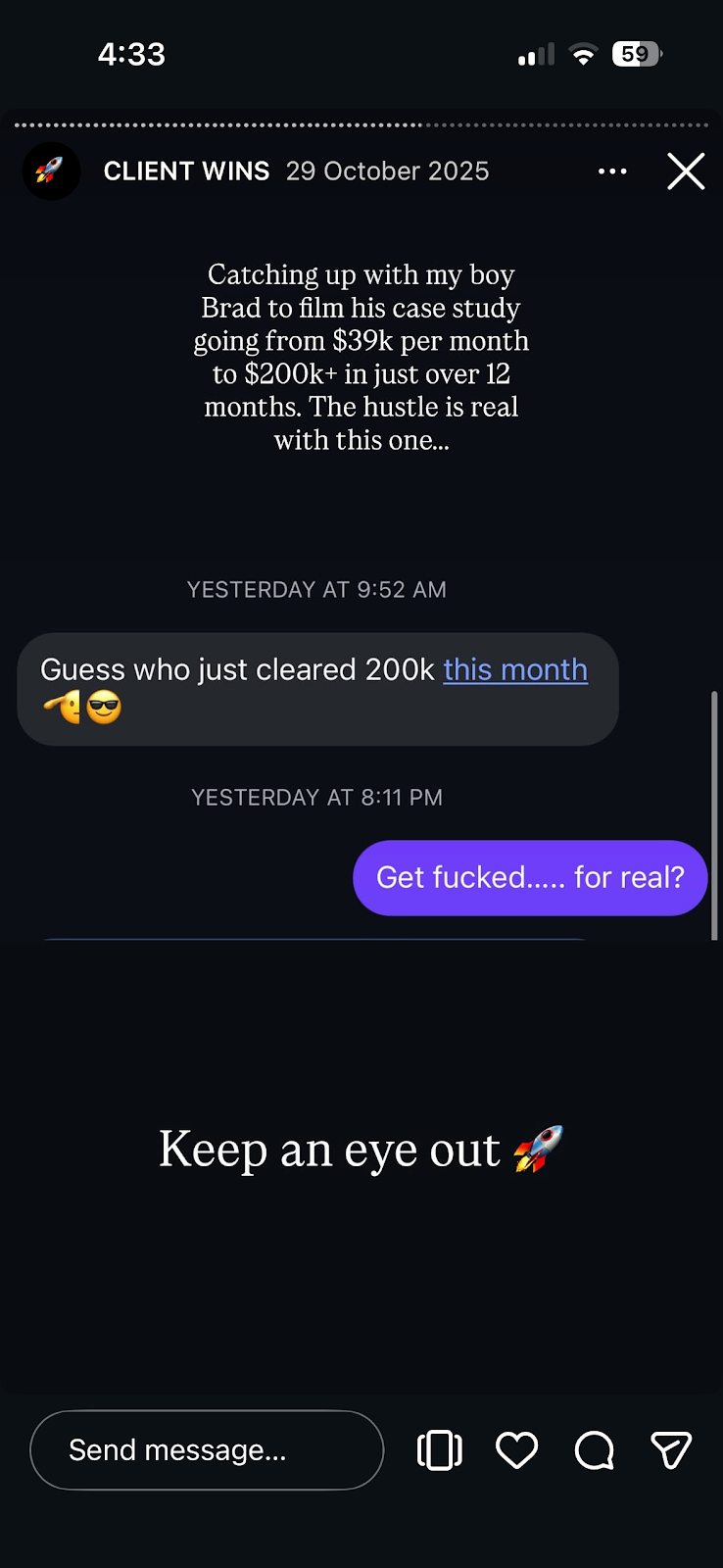 Client win
