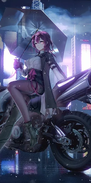 Anime, Anime Girls, Pixiv, Honkai: Star Rail, Kafka (Honkai: Star Rail) 4K Wallpaper Background