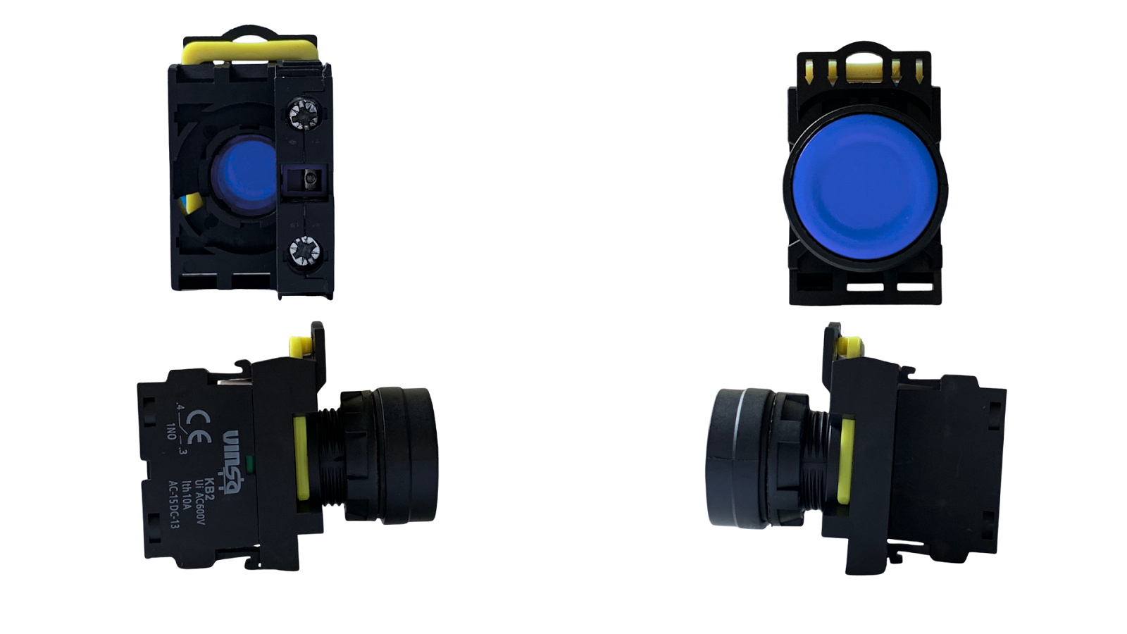 Push Button Momentary Blue 1N/O