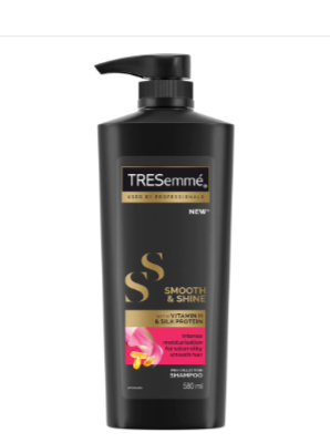 Tresemme Smooth & Shine Shampoo 580 Ml, With Biotin & Silk Proteins For Silky Smooth Hair, Moisturises Dry & Frizzy Hair, Mild Shampoo For Women & Men