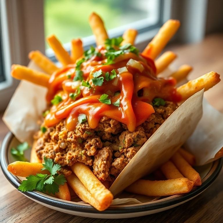 Loaded Nacho Fries with Ground Turkey Recipe – Easy, Cheesy Weeknight Favorite finished