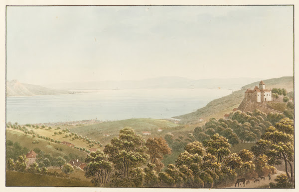 Vue des environs de Vevey depuis Blonay