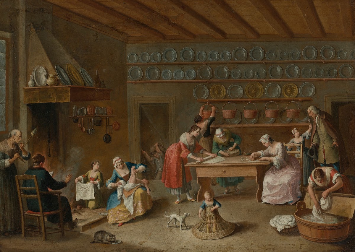 Interior Of A Kitchen 18th Century