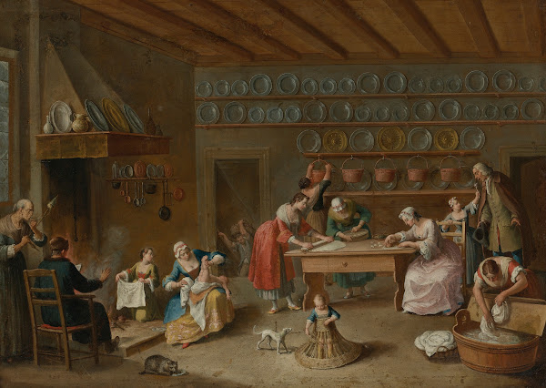 Interior Of A Kitchen 18th Century