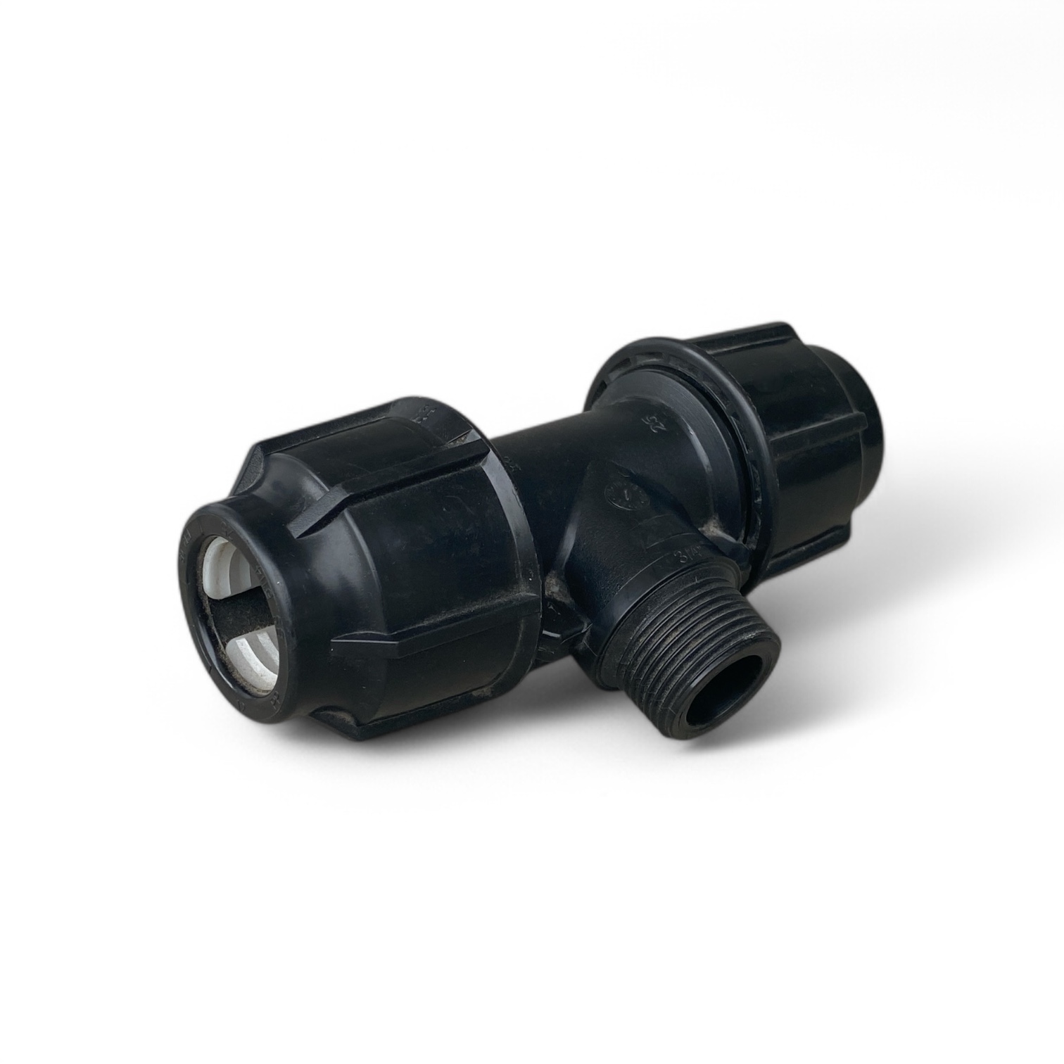 Kindraco PE Compression Tee Male Adapter