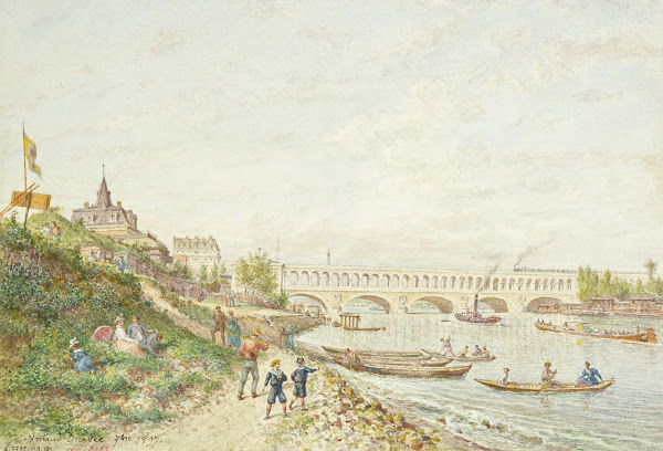 Viaduc du Point du jour pris hors la porte de Billancourt 1897