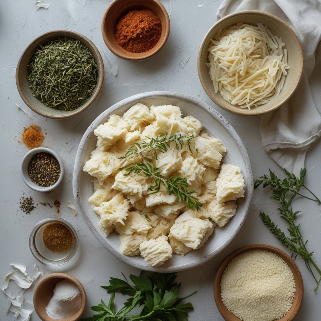 Ingredients for Perfect Parmesan Garlic Bread Recipe Easy Artisan Style for Crispy, Cheesy Goodness
