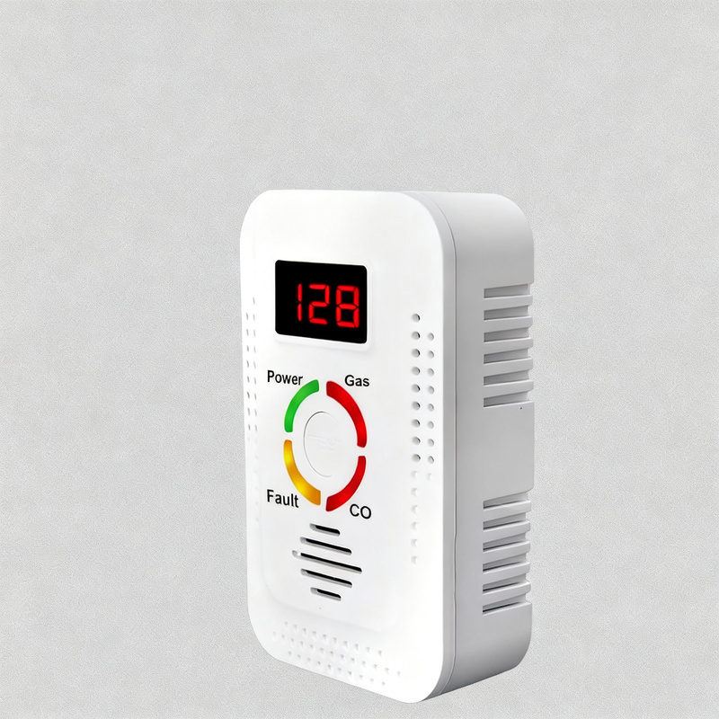 Carbon monoxide and gas detector, model JSN-JY-908COM