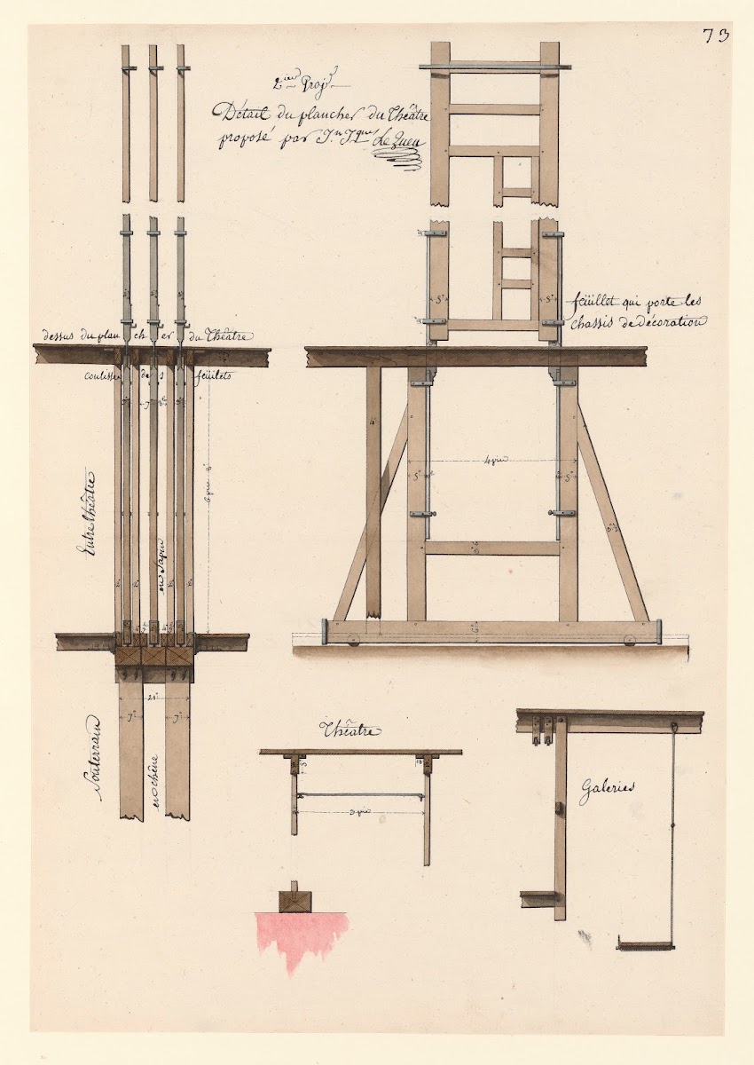 2eme projet Détail du plancher du théâtre 1777 1825