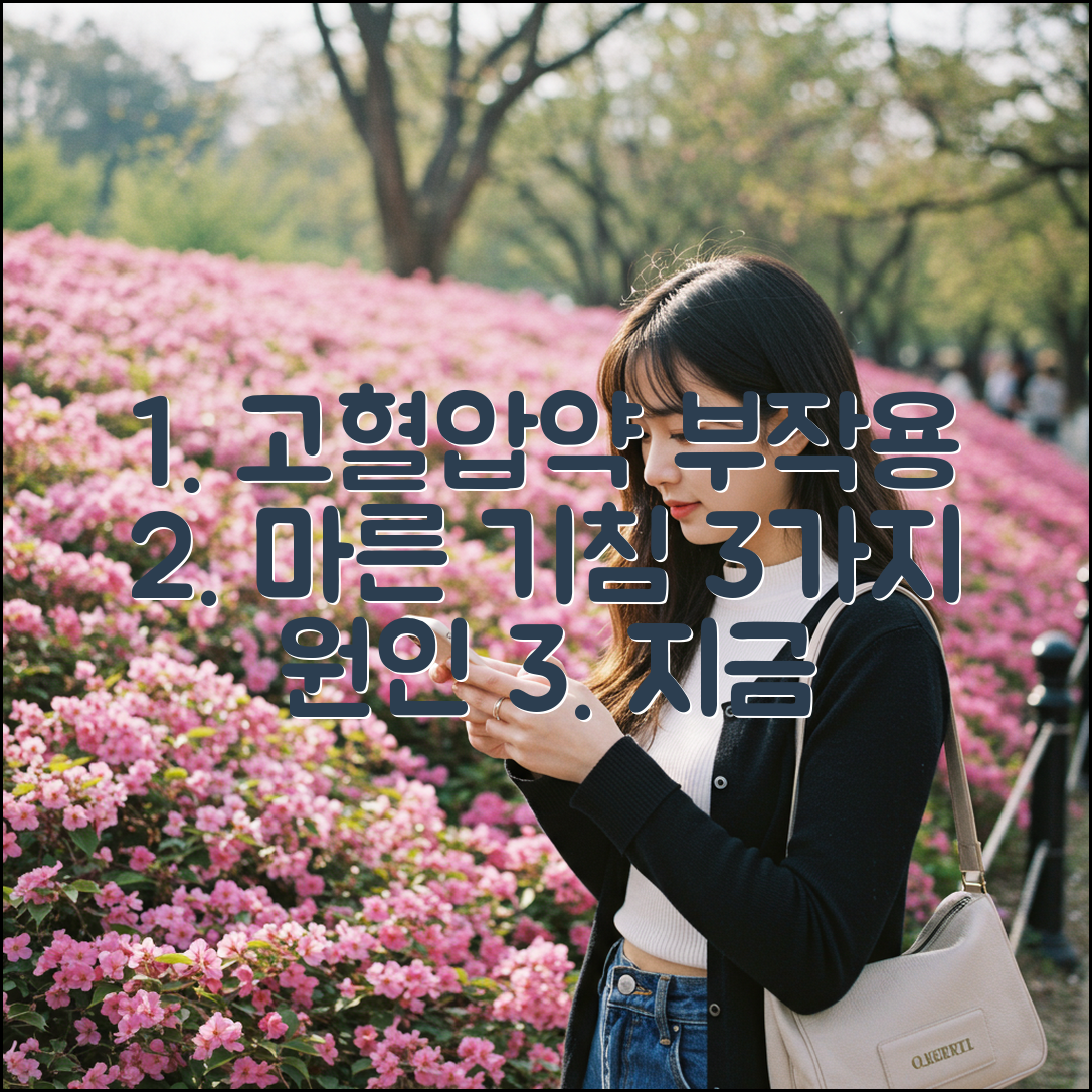 고혈압 약 부작용: 마른 기침 3가지 원인?