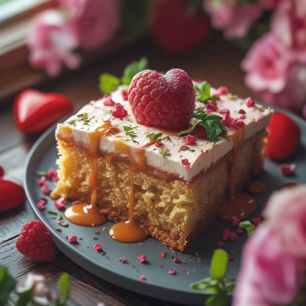 Unique Valentine Cake Idea Easy Homemade Dessert for Lovers finished