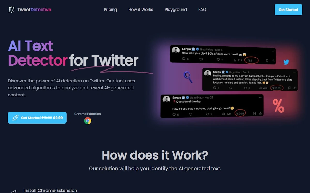 Captura de TweetDetective