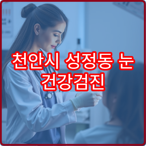 천안시 성정동 눈 건강검진 가능한 안과 야간진료 병원 추천