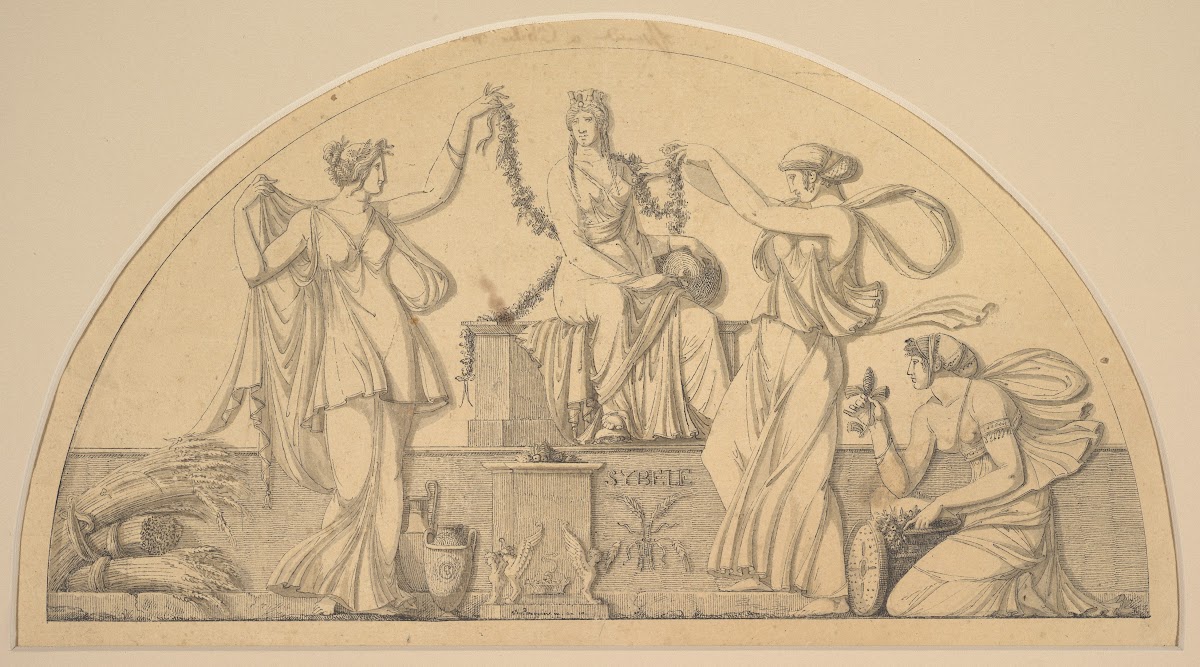 Cybele And Three Attendants 1801