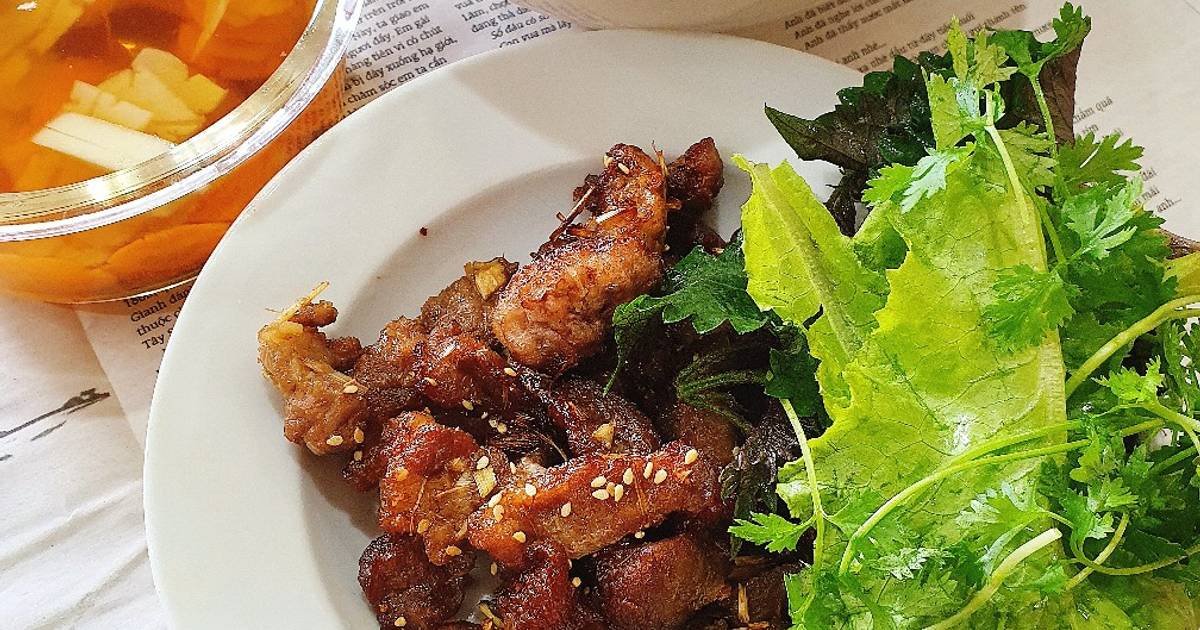 Bún chả từ nồi chiên không dầu
