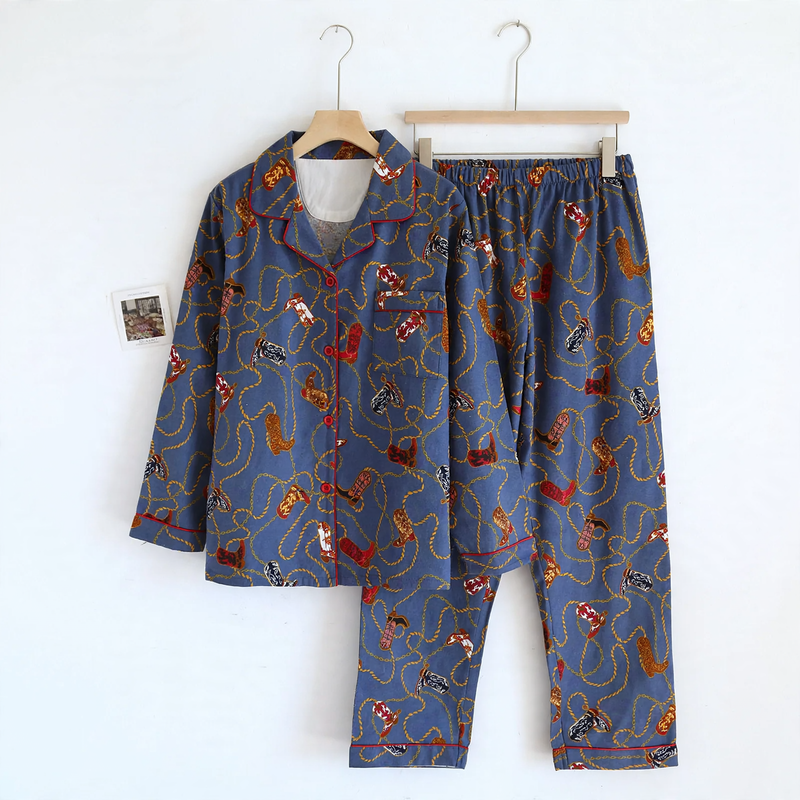 Couple Loungewear, Cotton, Brushed, Long Sleeve, Various Designs