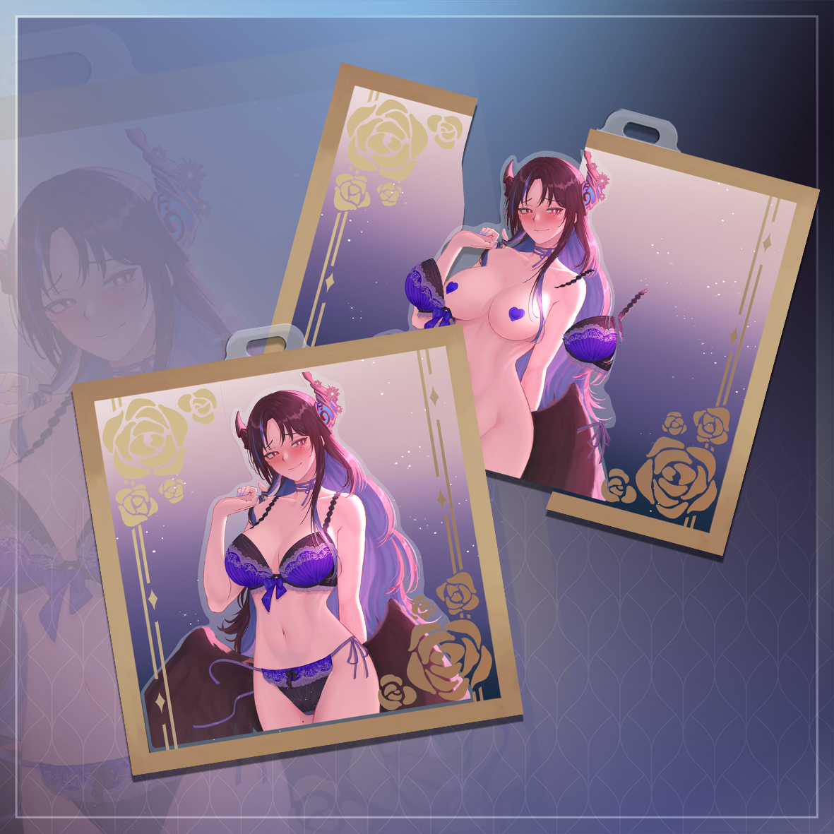 Nerissa Ravencroft Snap-Open Keychain by Pawz212