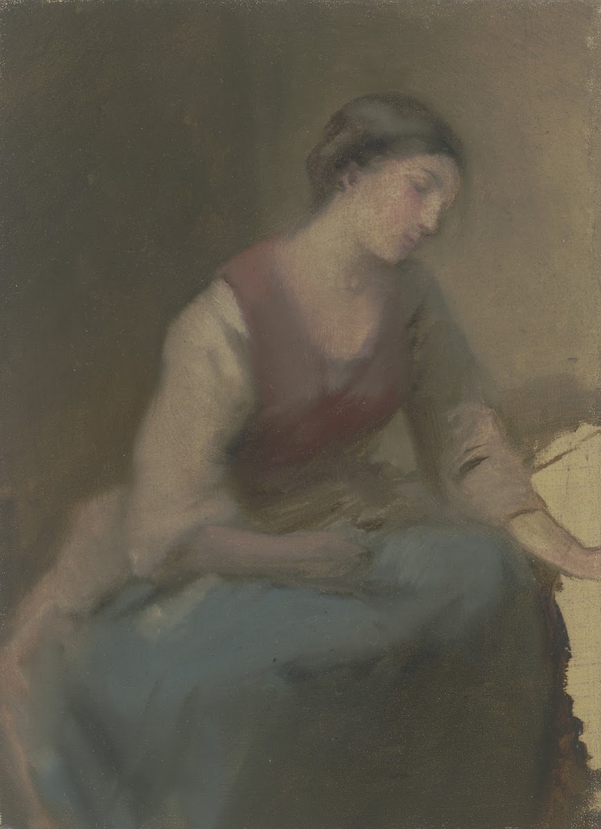 Seated woman to the right