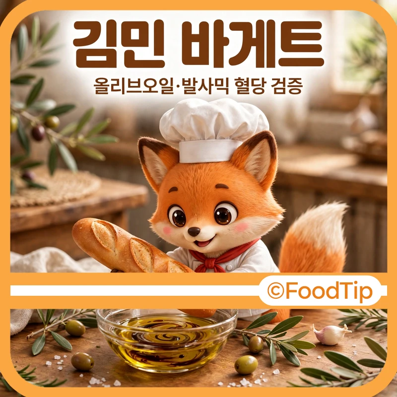 나혼산 김민 바게트 올리브오일 발사믹 혈당 검증 썸네일
