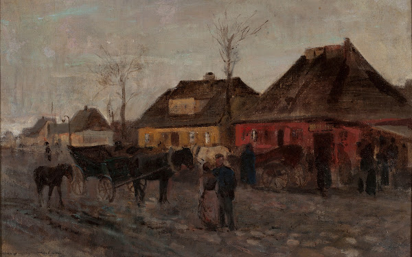 Springtime in a small town sketch 1867   1868