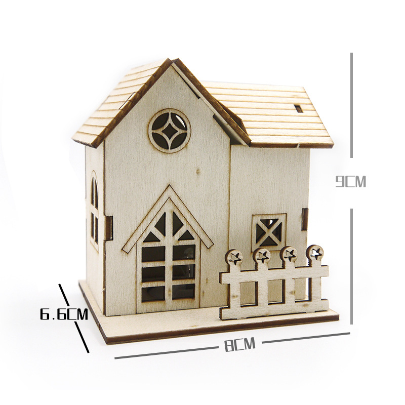 Dekorative DIY-Weihnachtsvilla mit Beleuchtung