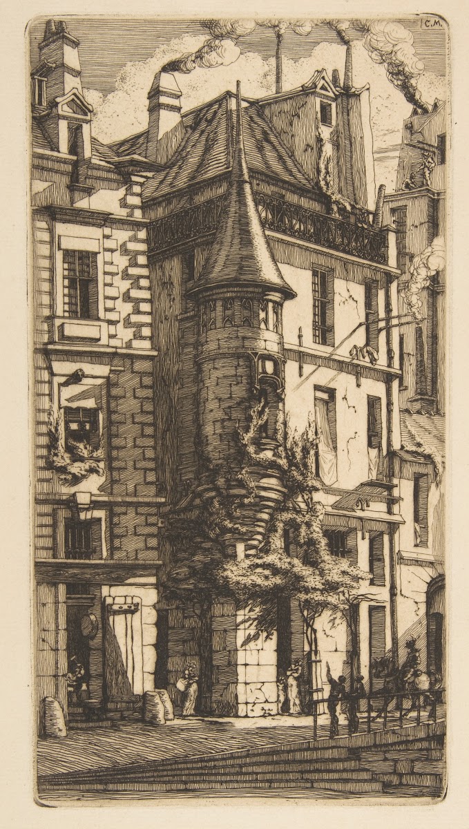 House with a Turret rue de la Tixéranderie Paris 1852