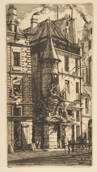 House with a Turret rue de la Tixéranderie Paris 1852