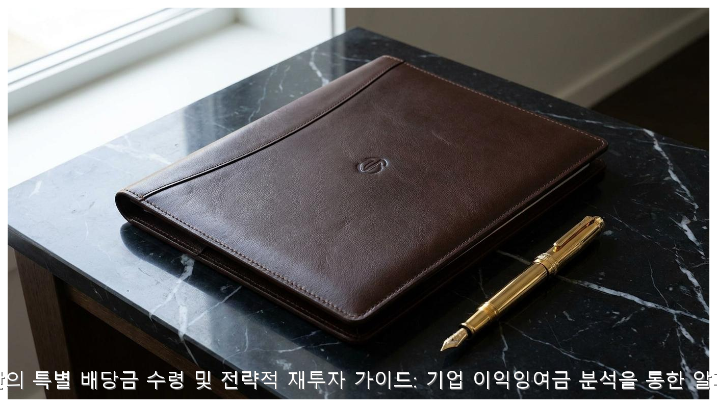 특별배당금 수령 및 재투자 전략 핵심 안내 및 분석 인포그래픽 (5)