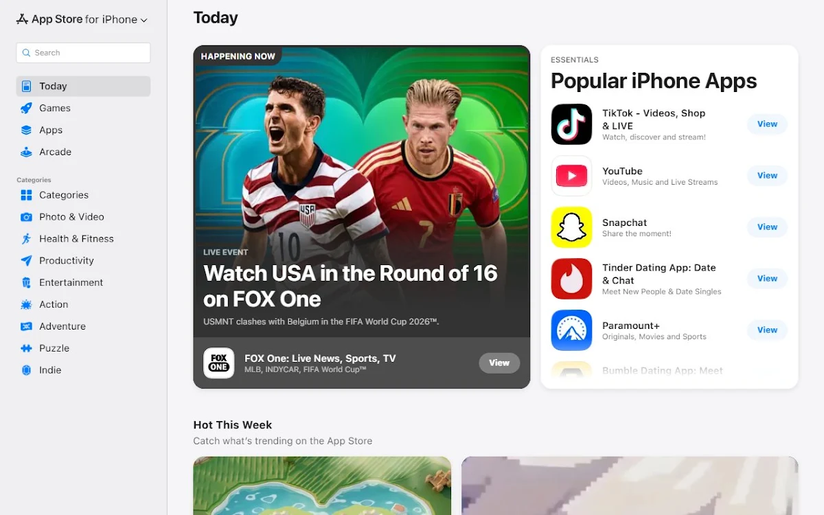 Captura de BG App on iPhone