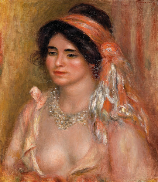 Woman with Black Hair Jeune femme avec cheveux noirs buste c 1911