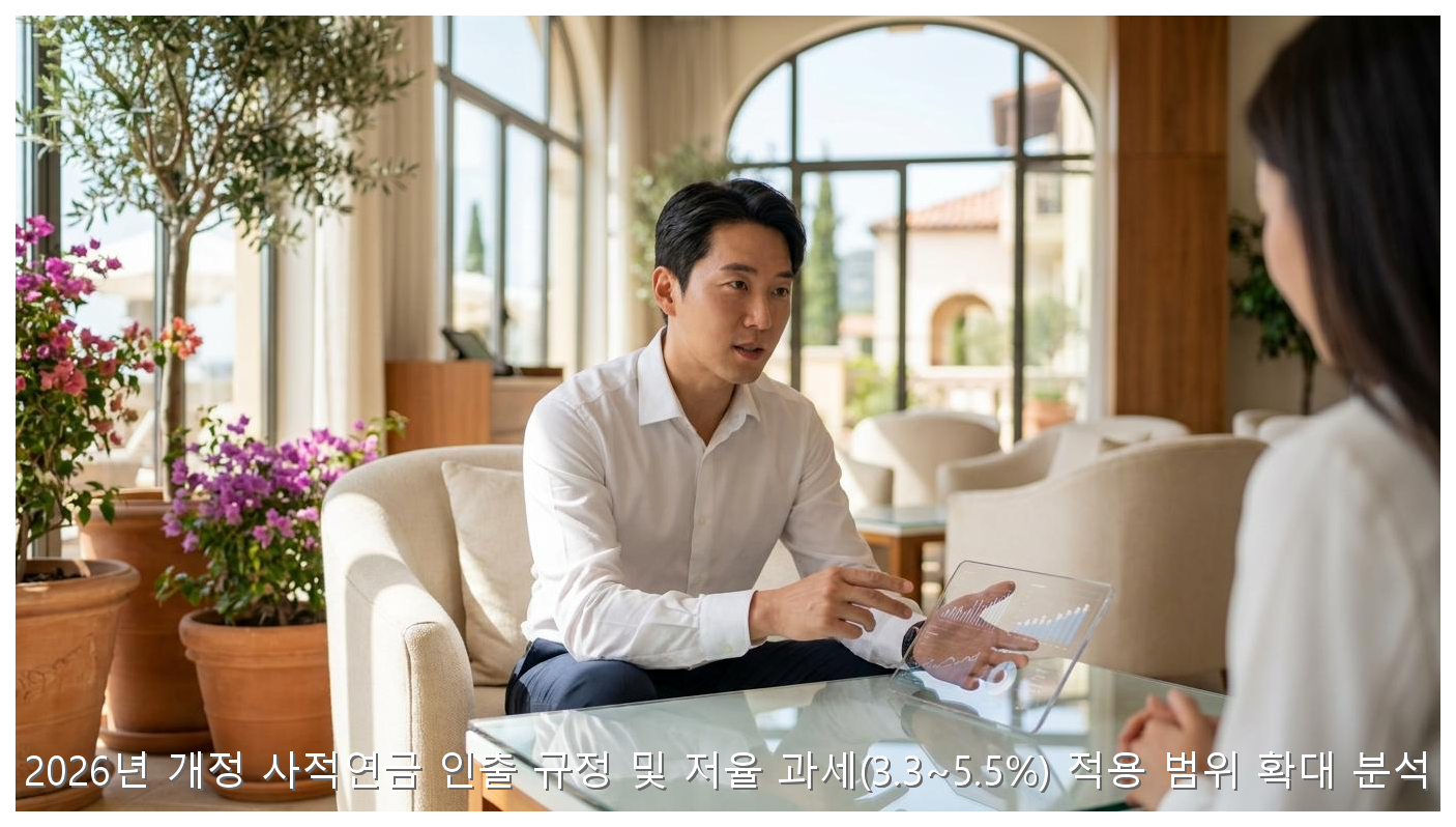 2026년 개정 사적연금 인출 규정 및 저율 과세(3.3~5.5%) 적용 범위 확대 분석 핵심 안내 및 분석 인포그래픽 (6)