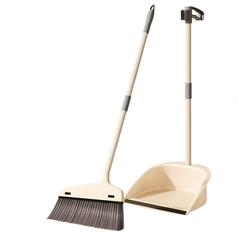 Sweeping set with dustpan and broom