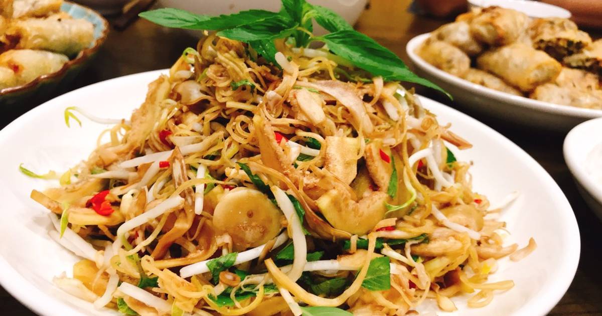 Gỏi đồng quê (gỏi vả hoa chuối)