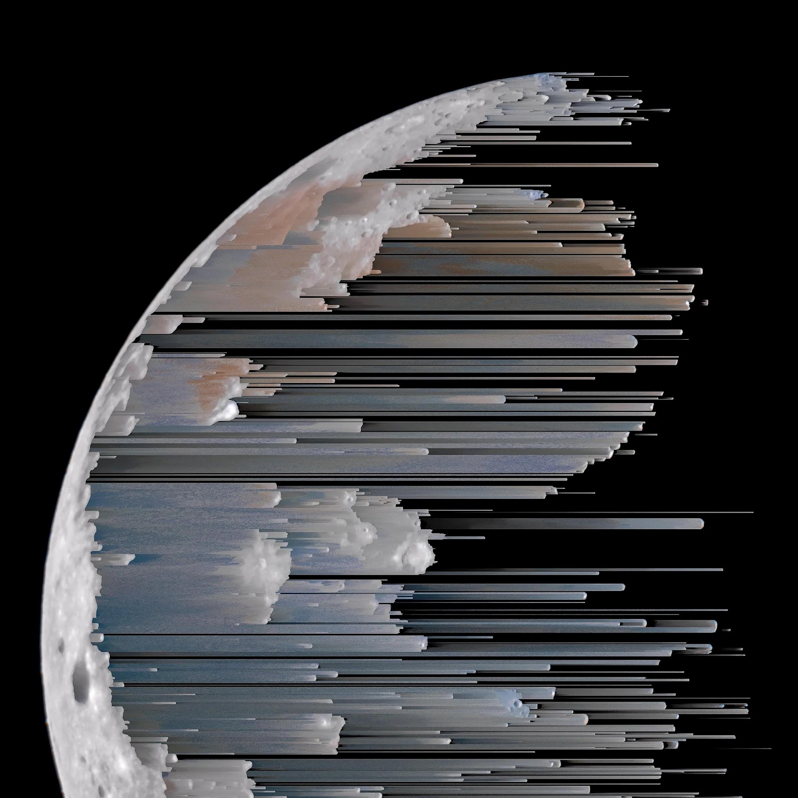 Download Pixel Sorted Half Moon Art 5K iPhone