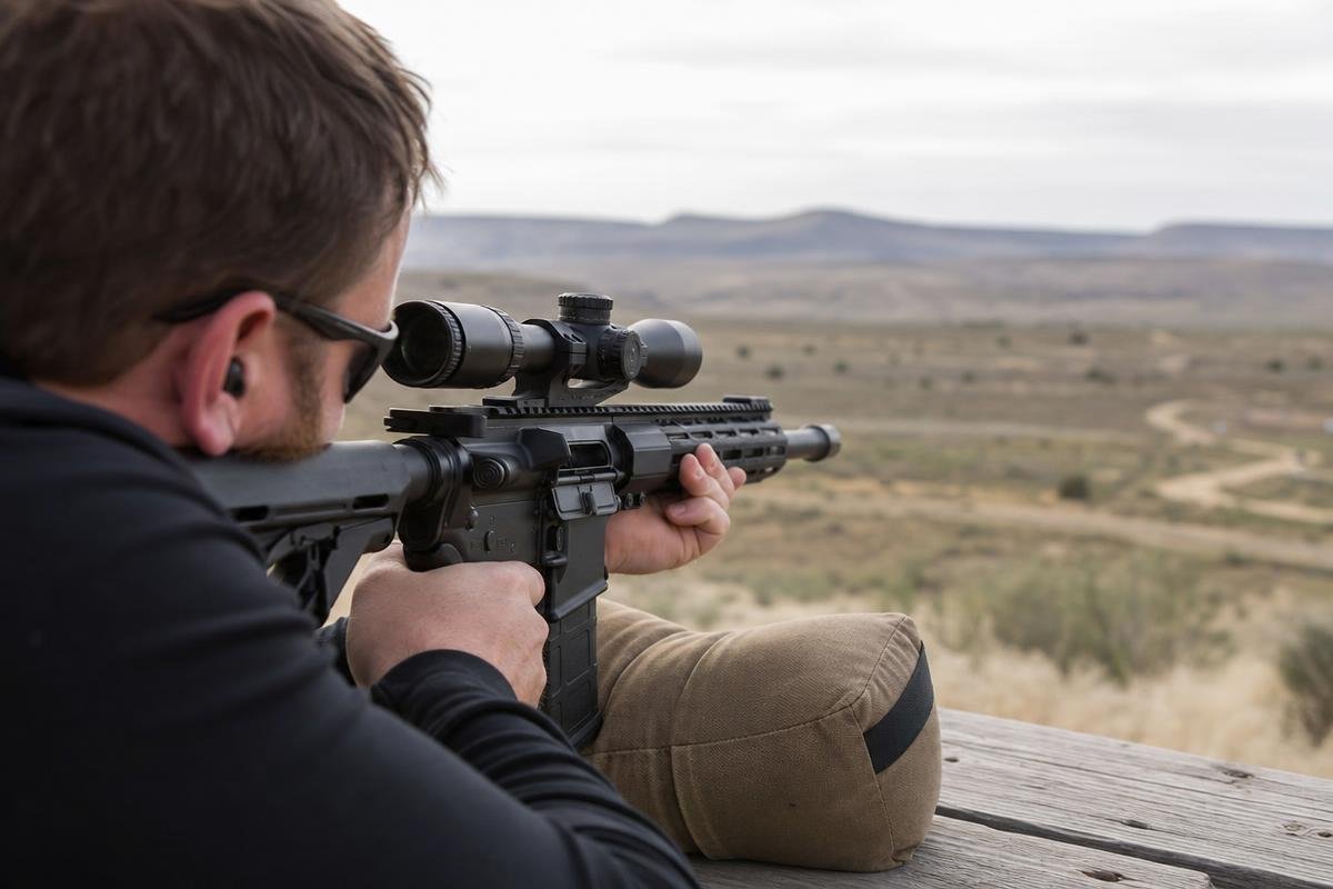 .224 Valkyrie long-range shooting on steel targets