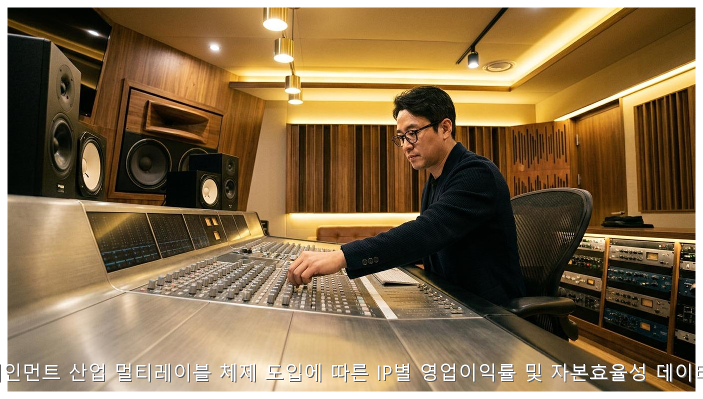 엔터테인먼트 산업 멀티레이블 체제 도입에 따른 IP별 영업이익률 및 자본효율성 데이터 분석 핵심 안내 및 분석 인포그래픽 (3)