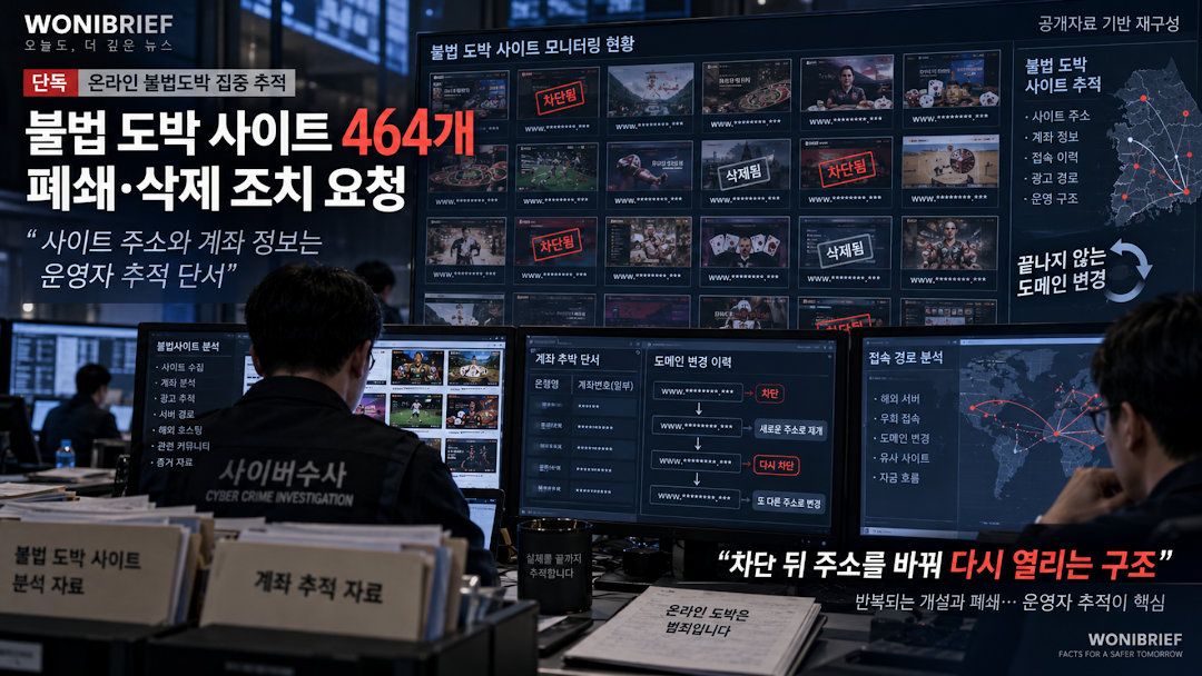 청소년 사이버도박 딥다이브: 도박사이트 464개