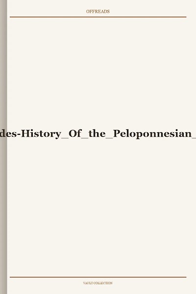 Thucydides-History Of the Peloponnesian War